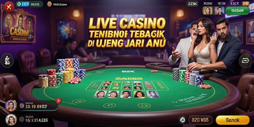 Tampilan gameplay Live Casino yang mengesankan pada aplikasi 8ZK.