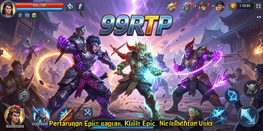 Gameplay pertarungan seru di 99RTP dengan karakter unik.