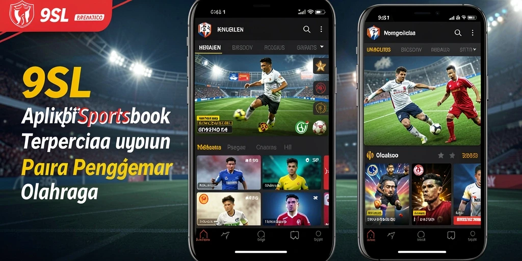Screenshot utama 9SL menampilkan antarmuka taruhan olahraga yang menarik.
