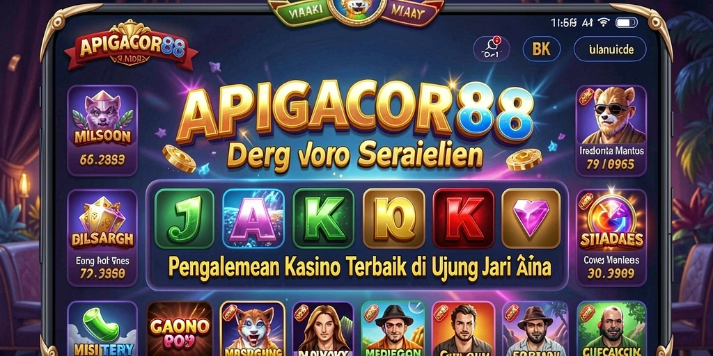 Tampilan gameplay Kasino yang mendebarkan di APIGACOR88.