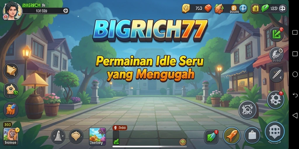 Screenshot menampilkan gameplay santai BIGRICH77 yang menyenangkan.