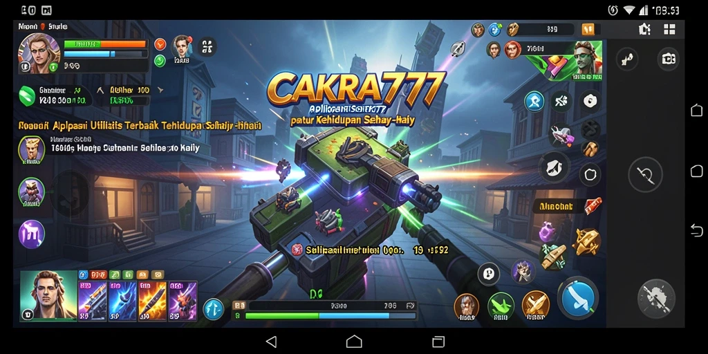 Tampilan antarmuka utama CAKRA777 yang menarik dan mudah digunakan.