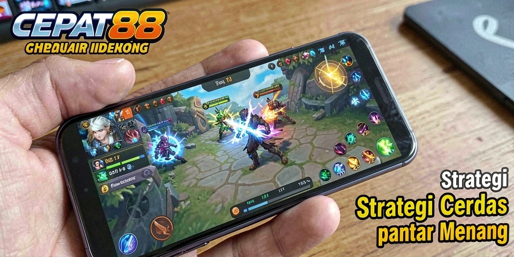 Tampilan gameplay menegangkan dalam strategi intens.