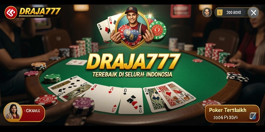 Tampilan menarik dari gameplay poker dalam DRAJA777.