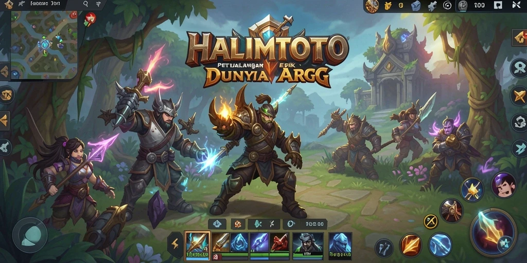Tampilan gameplay HALIMTOTO yang menegangkan dan penuh aksi.