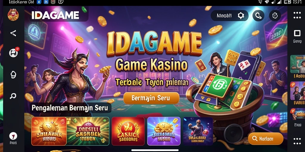 Tampilan antarmuka IDAGAME yang menarik saat bermain Kasino.