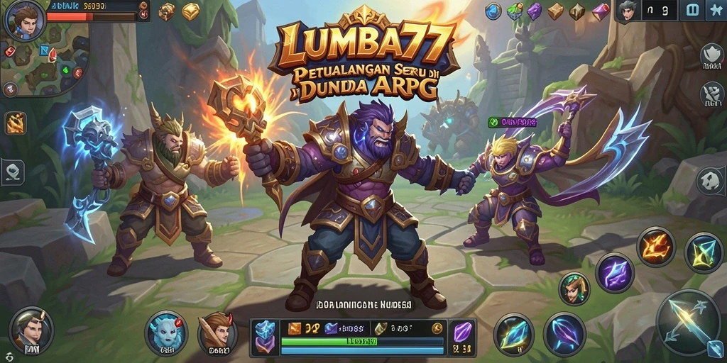 Tampilan gameplay LUMBA77 dengan aksi pertempuran yang mendebarkan.