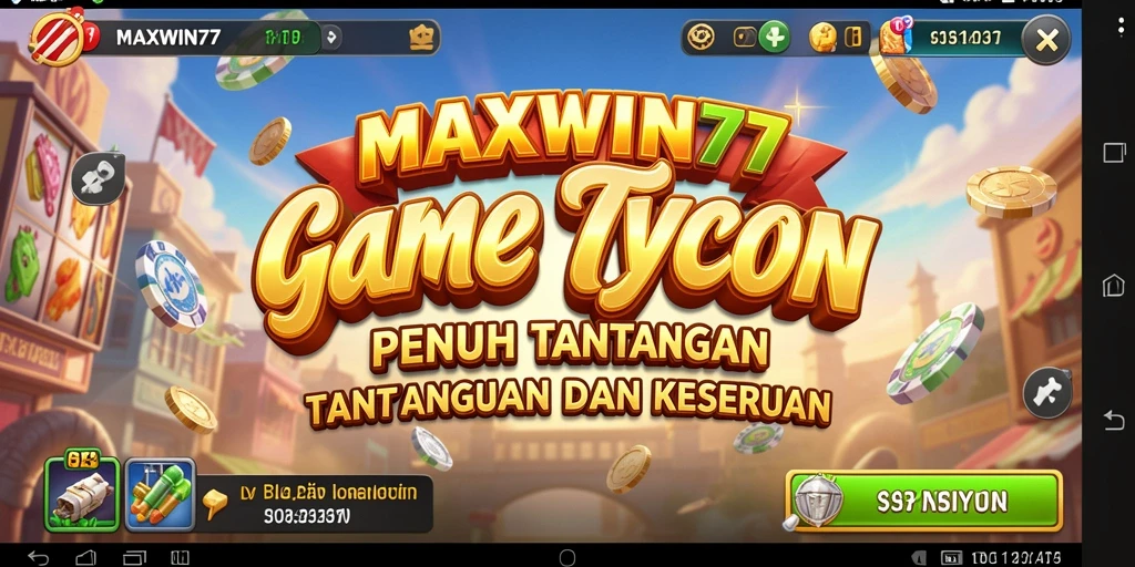 Tampilan gameplay seru dalam <strong>MAXWIN77</strong> yang penuh dengan tantangan manajemen.