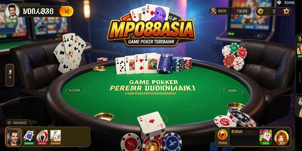 Screenshot MPO88ASIA menampilkan pemain sedang bermain Poker dengan tampilan yang menarik.
