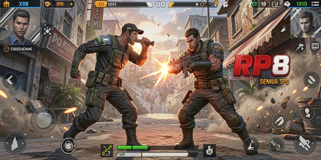 Tampilan Gameplay Seru dan Aksi Menegangkan di RP8.