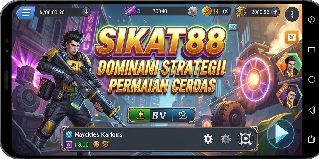 Screenshot gameplay SIKAT88 menampilkan aksi pertempuran strategis.