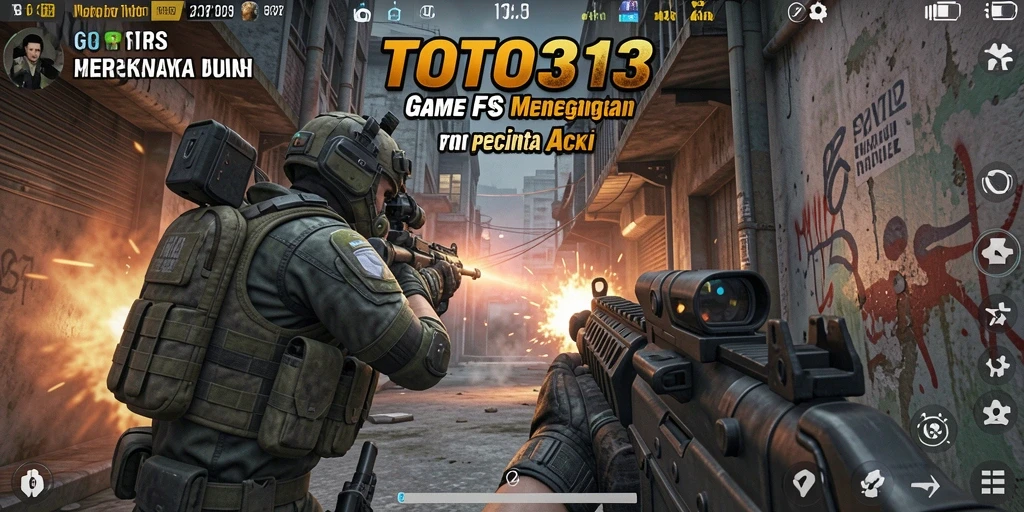 Tangkapan layar TOTO313 menampilkan aksi tembak-menembak yang mendebarkan di arena pertempuran.