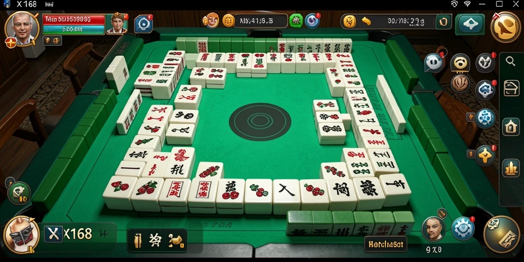Gameplay seru X168 dengan grafis Mahjong yang memukau.
